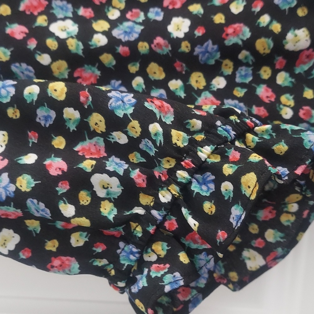 Brave Soul Women Floral Printed Midi Dress size Small V-neck short sleeves - Picture 5 of 8